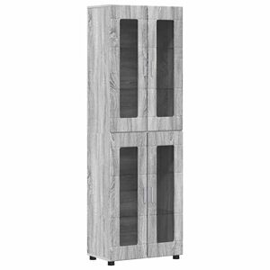 vidaXL Highboard &mu;&epsilon; &rho;ά&phi;&iota; FLORIN &Gamma;&kappa;&rho;ί&zeta;&omicron; &Sigma;&omicron;&nu;&omicron;&mu;&alpha; 60 x 35 x 182 &epsilon;&kappa;.
