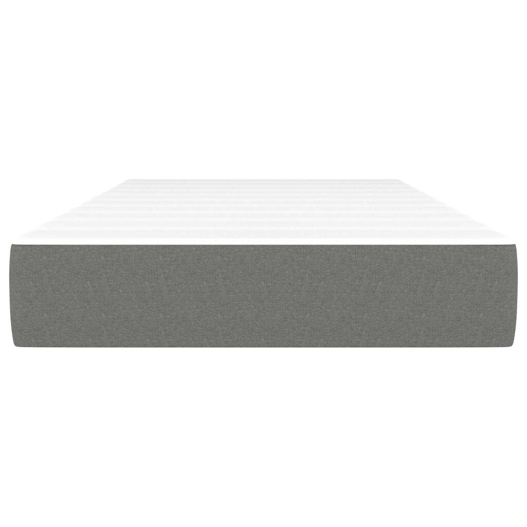 vidaXL Στρώμα με Pocket Springs Σκούρο Γκρι 120x190x20 εκ. Υφασμάτινο