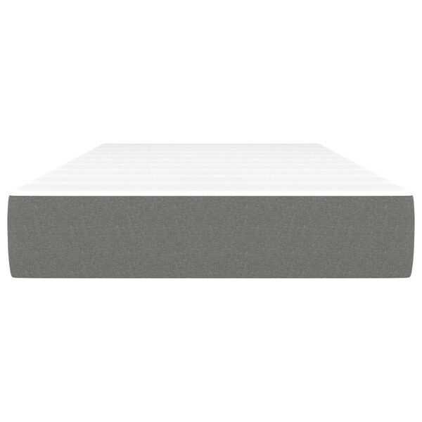 vidaXL Στρώμα με Pocket Springs Σκούρο Γκρι 120x190x20 εκ. Υφασμάτινο