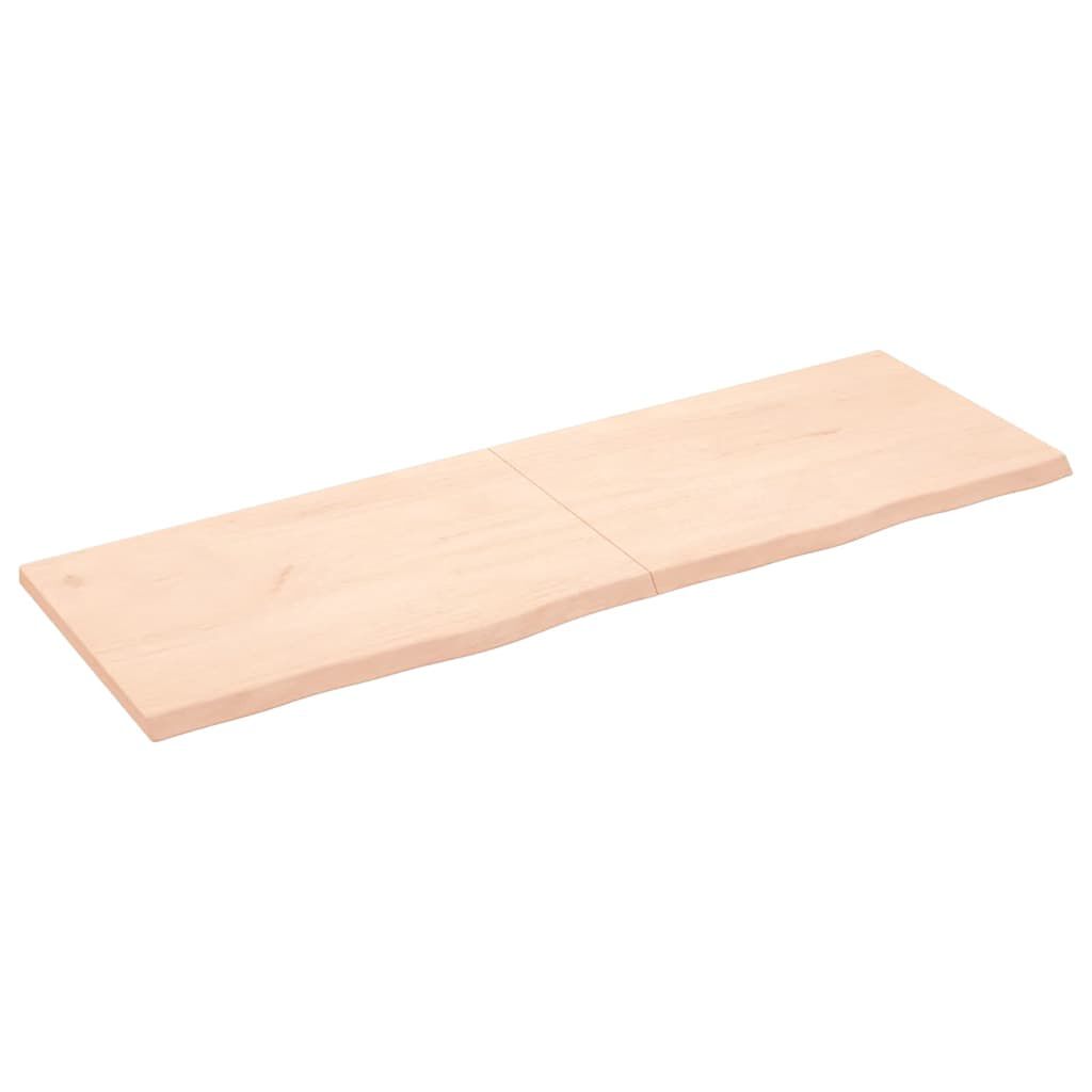 vidaXL Ράφι Τοίχου 180x60x(2-4) εκ. από Ακατέργαστο Μασίφ Ξύλο Δρυός