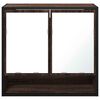 vidaXL ντουλάπι καθρέφτη μπάνιου καφέ δρυς 65x20x60 cm
