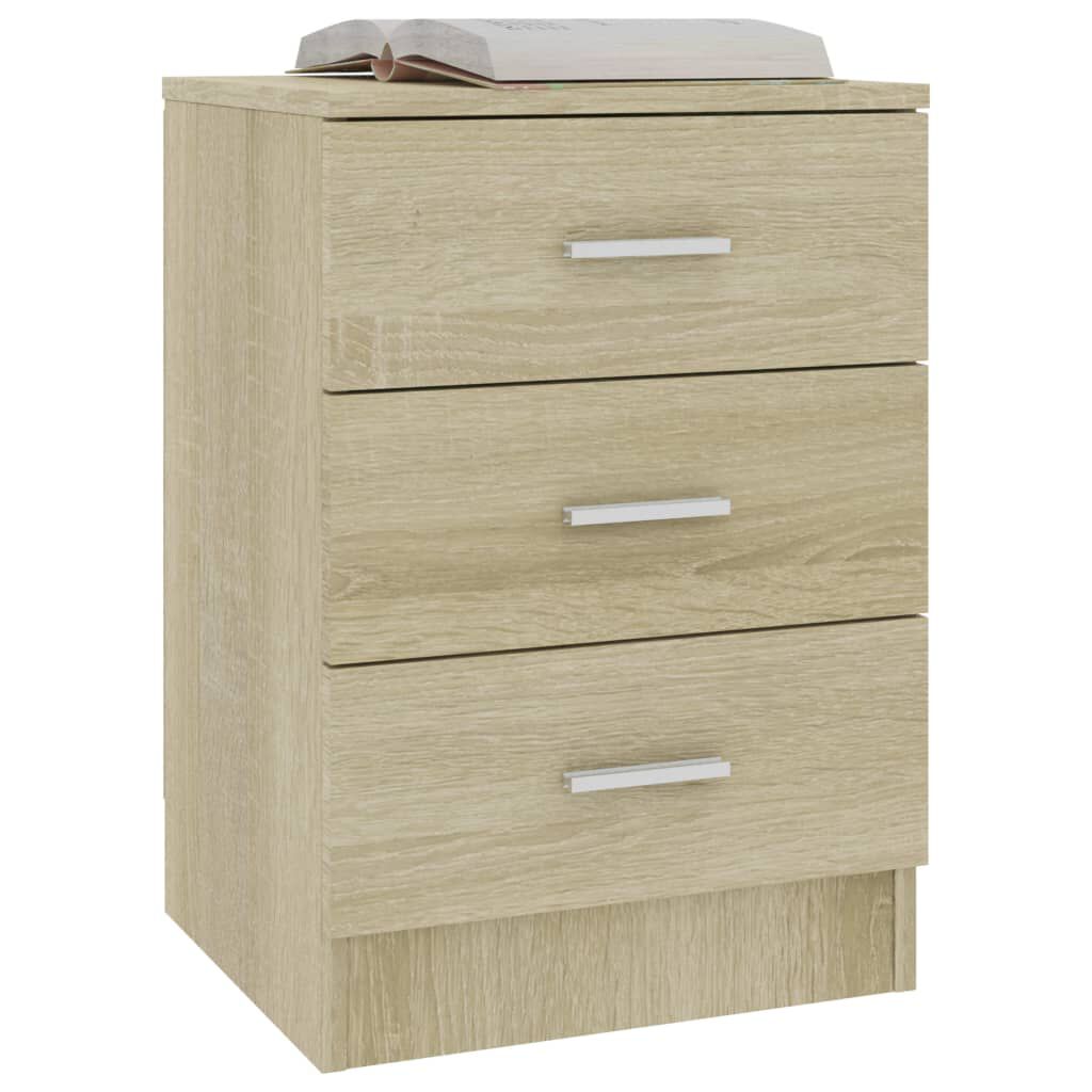 vidaXL Κομοδίνο Χρώμα Sonoma Δρυς 38 x 35 x 56 εκ. από Επεξ. Ξύλο