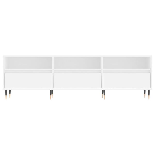 vidaXL Έπιπλο Τηλεόρασης Λευκό 150x30x44,5 εκ. Επεξεργασμένο Ξύλο