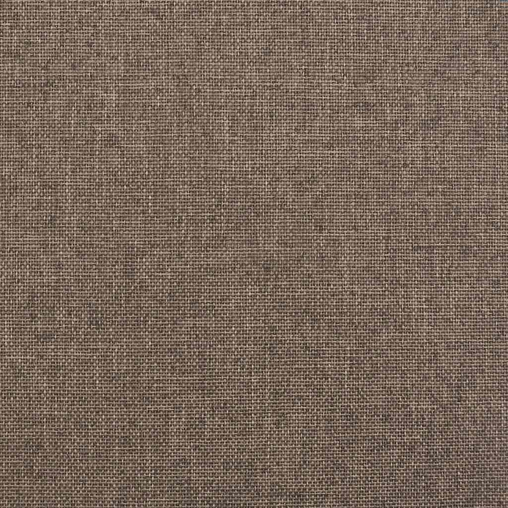 vidaXL Πλαίσιο Κρεβατιού με Αποθ. Χώρο/LED Taupe 140x200 εκ. Ύφασμα