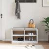 vidaXL Πάγκος διαδρόμου "SANDNES" Λευκό 87x40x50 εκ. Πεύκο ξύλο