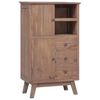 vidaXL Ψηλός Μπουφές 60 x 30 x 100 εκ. από Μασίφ Ξύλο Teak