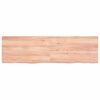 vidaXL Επιφ Τραπεζιού Αν Καφέ 140x40x(2-4)εκ. Επεξ. Μασίφ Ξύλο Δρυός