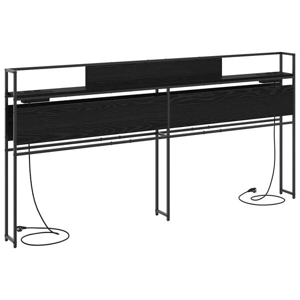 vidaXL &Kappa;&epsilon;&phi;&alpha;&lambda;ά&rho;&iota; &Alpha;&pi;&omicron;&theta;ή&kappa;&eta;&sigmaf; &mu;&epsilon; &rho;ά&phi;&iota; &Mu;&alpha;ύ&rho;&eta; &delta;&rho;&upsilon;&sigmaf; 180 cm &Epsilon;&pi;&epsilon;&xi;&epsilon;&rho;&gamma;&alpha;&sigma;&mu;έ&nu;&omicron; &xi;ύ&lambda;&omicron;