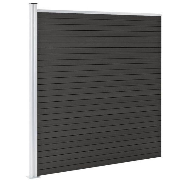 vidaXL Πάνελ Περίφραξης Γκρι 175 x 186 εκ. από WPC