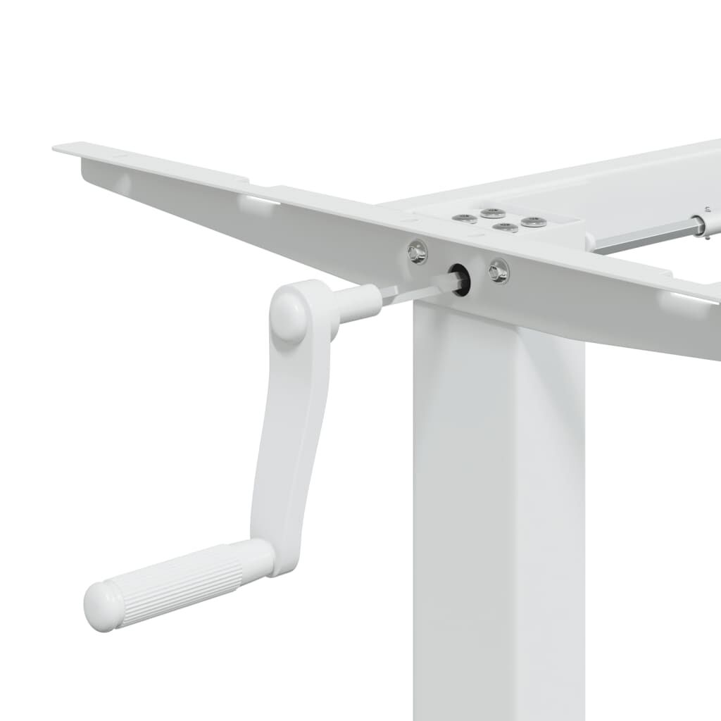 vidaXL Σκελετός Όρθιου Γραφείου Λευκός (94-135)x60x(70-114) εκ. Ατσάλι
