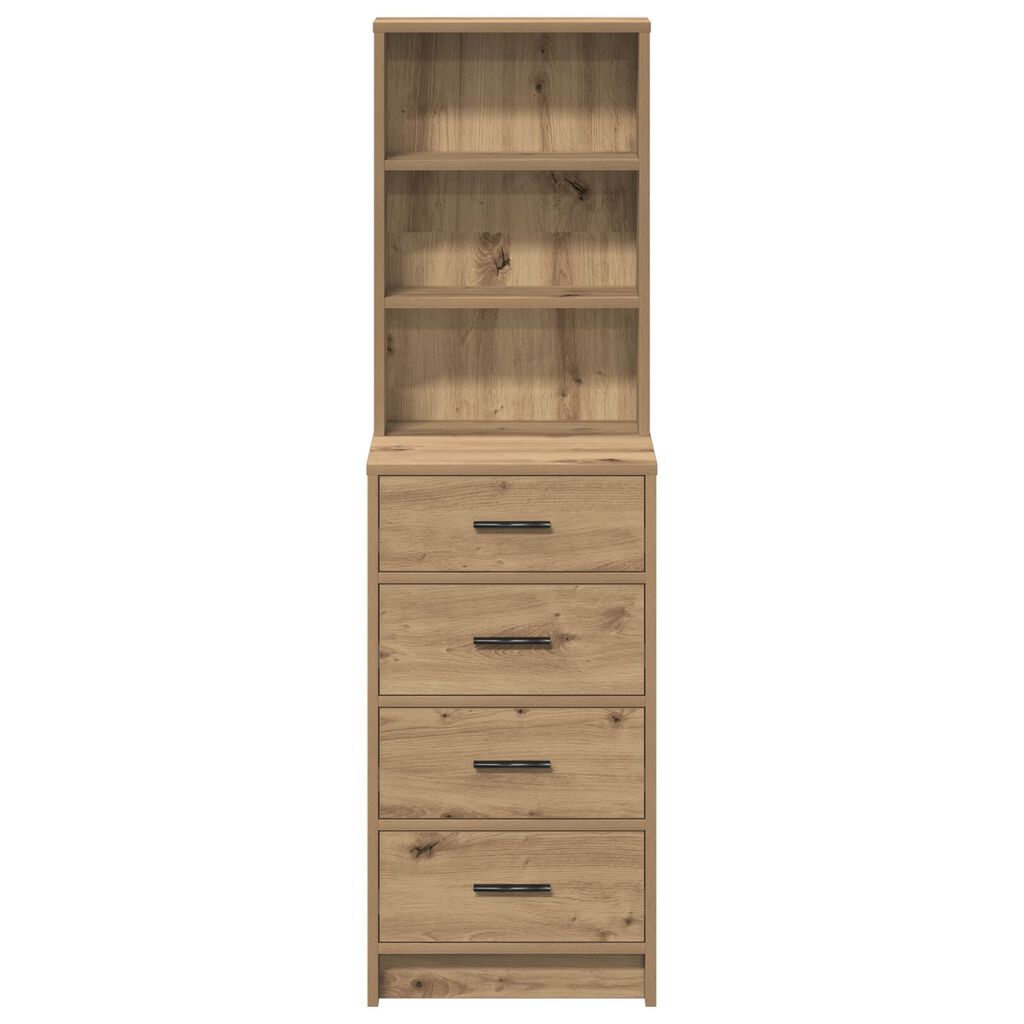 vidaXL Υψηλό ντουλάπι Artisan Δρυς 40x41x135 εκ Επεξεργασμένο ξύλο