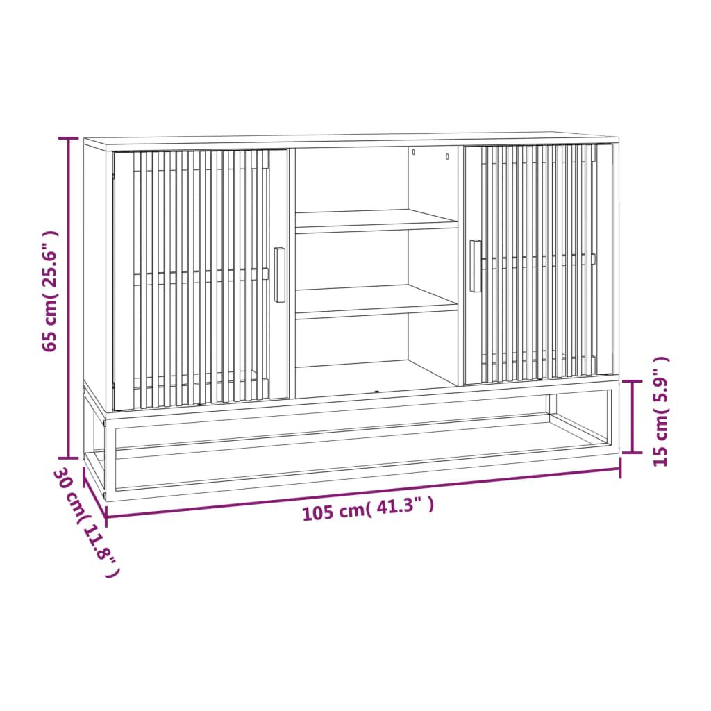 vidaXL Μπουφές 105 x 30 x 65 εκ. από Επεξεργασμένο Ξύλο