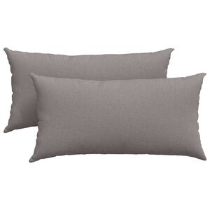 vidaXL Μαξιλάρι Καναπέ 2 pcs Taupe 80 x 40 cm ύφασμα