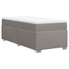 vidaXL &Kappa;&rho;&epsilon;&beta;ά&tau;&iota; Boxspring &mu;&epsilon; &Sigma;&tau;&rho;ώ&mu;&alpha; Taupe 100 x 200 &epsilon;&kappa;. &Upsilon;&phi;&alpha;&sigma;&mu;ά&tau;&iota;&nu;&omicron;