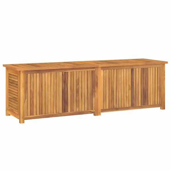 vidaXL Μπαούλο Αποθήκευσης Κήπου με Τσάντα 175x50x55εκ Μασίφ Ξύλο Teak