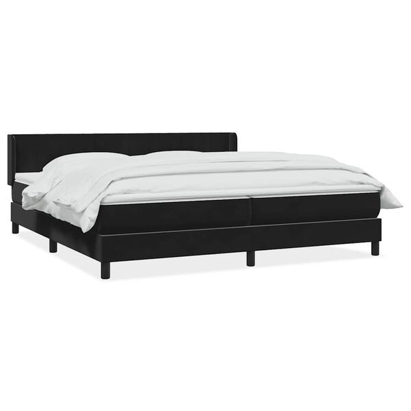 vidaXL &Kappa;&rho;&epsilon;&beta;ά&tau;&iota; Boxspring &mu;&epsilon; &Sigma;&tau;&rho;ώ&mu;&alpha; &Mu;&alpha;ύ&rho;&omicron; 200x210 &epsilon;&kappa;. &Beta;&epsilon;&lambda;&omicron;ύ&delta;&iota;&nu;&omicron;
