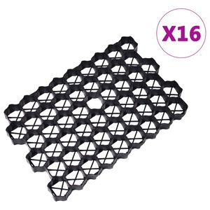vidaXL &Pi;&lambda;έ&gamma;&mu;&alpha; &Gamma;&kappa;&alpha;&zeta;ό&nu; 16 &tau;&epsilon;&mu;. &Mu;&alpha;ύ&rho;&omicron; 60 x 40 x 3 &epsilon;&kappa;. &Pi;&lambda;&alpha;&sigma;&tau;&iota;&kappa;ό