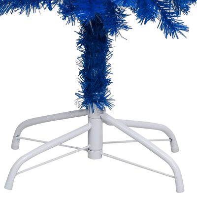 vidaXL Χριστουγεν. Δέντρο Προφωτισμένο Τεχνητό Μπάλες Μπλε 120εκ PVC