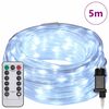 vidaXL Φωτιστικό Συρματόσχοινο με 120 LED Κρύο Λευκό 5 m PVC
