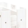 vidaXL Ζαρντινιέρα με Σχέδιο Φράχτη Λευκή 60 x 30 x 30 εκ. Μασίφ Πεύκο