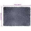 vidaXL Ψεύτικο Δέρμα Προβάτου Χαλί Ανθρακί 120 x 170 cm Πολυεστέρας