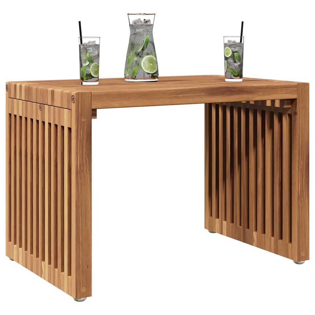 vidaXL Τραπεζάκι Κήπου 50x32.5x35 cm Μασίφ ξύλο teak
