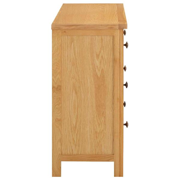 vidaXL Συρταριέρα 105 x 33,5 x 73 εκ. από Μασίφ Ξύλο Δρυός