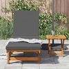 vidaXL Ξαπλώστρα 2 pcs Καφέ 40 x 40 x 40εκ Μασίφ ξύλο ακακίας