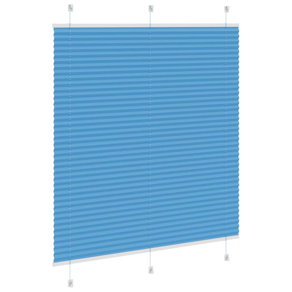 vidaXL Πλισέ περσίδα Μπλε 120x150 cm Πλάτος υφάσματος 119,4 cm