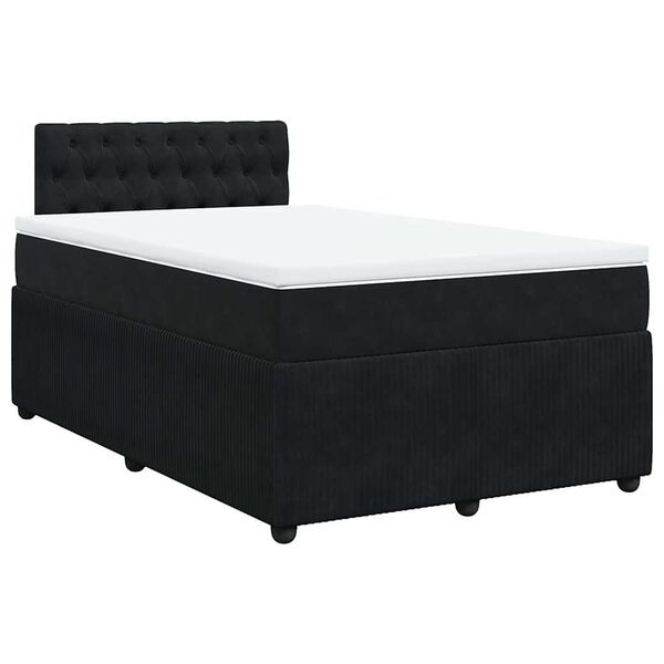 vidaXL &Kappa;&rho;&epsilon;&beta;ά&tau;&iota; Boxspring &mu;&epsilon; &Sigma;&tau;&rho;ώ&mu;&alpha; &Mu;&alpha;ύ&rho;&omicron; 120 x 200 &epsilon;&kappa;. &Beta;&epsilon;&lambda;&omicron;ύ&delta;&iota;&nu;&omicron;