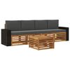 vidaXL &Sigma;&epsilon;&iota;&rho;ά &Kappa;&alpha;&nu;&alpha;&pi;έ &Epsilon;&xi;&omega;&tau;&epsilon;&rho;&iota;&kappa;&omicron;ύ &mu;&epsilon; &mu;&alpha;&xi;&iota;&lambda;ά&rho;&iota; 5 pcs &Phi;&upsilon;&sigma;&iota;&kappa;ό &kappa;&alpha;&iota; &Alpha;&nu;&theta;&rho;&alpha;&kappa;ί
