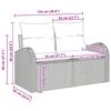 vidaXL Σετ Καναπέ Κήπου με αποθήκευση 7 pcs Μπεζ Πολυ ράταν
