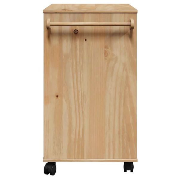 vidaXL Τρόλεϊ Κουζίνας OTTA 59x45x80 εκ. από Μασίφ Ξύλο Πεύκου