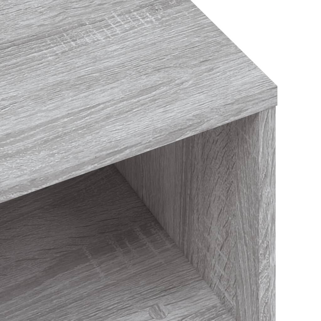vidaXL Κομοδίνα 2 Τεμ. Γκρι Sonoma 40x30x30 εκ. από Επεξεργασμένο Ξύλο