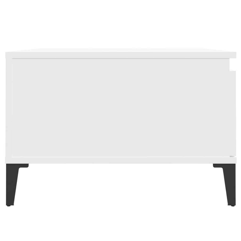 vidaXL Τραπεζάκι Σαλονιού Λευκό 55x55x36,5 εκ. από Επεξεργασμένο Ξύλο