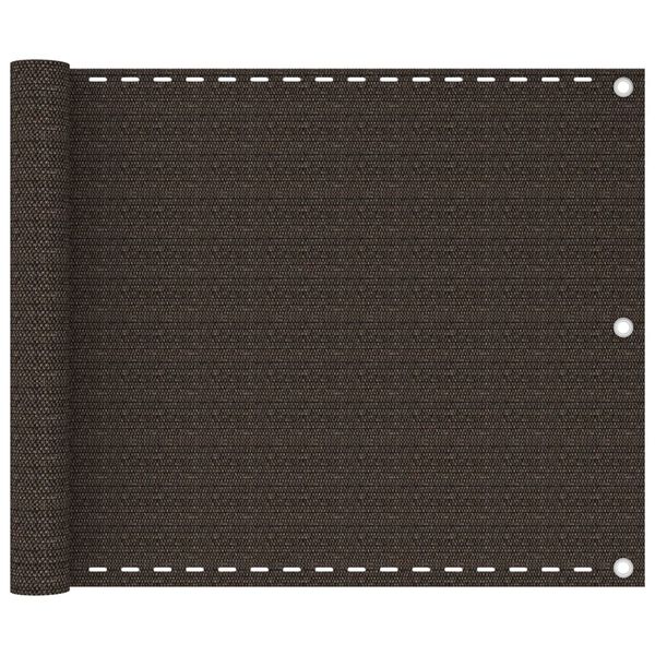 vidaXL Διαχωριστικό Βεράντας Καφέ 75 x 300 εκ. από HDPE
