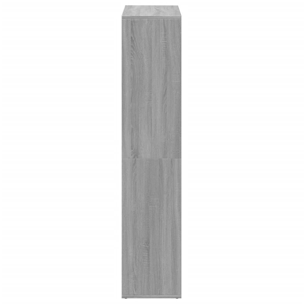vidaXL Βιβλιοθήκη/Διαχωριστικό Χώρου Γκρι 69,5x29x137,5εκ. Επεξ. Ξύλο