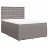 vidaXL &Kappa;&rho;&epsilon;&beta;ά&tau;&iota; Boxspring &mu;&epsilon; &Sigma;&tau;&rho;ώ&mu;&alpha; Taupe 140x200 &epsilon;&kappa;. &Upsilon;&phi;&alpha;&sigma;&mu;ά&tau;&iota;&nu;&omicron;