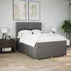 vidaXL &Kappa;&rho;&epsilon;&beta;ά&tau;&iota; Boxspring &mu;&epsilon; &Sigma;&tau;&rho;ώ&mu;&alpha; Taupe 140x200 &epsilon;&kappa;. &Upsilon;&phi;&alpha;&sigma;&mu;ά&tau;&iota;&nu;&omicron;
