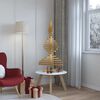vidaXL Ξύλινο Χριστουγεννιάτικο Δέντρο Καφέ 120 cm Μασίφ ξύλο πεύκου