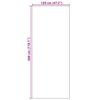 vidaXL Χαλάκι Εξώπορτας Καφέ και Μαύρο 120 x 300 cm