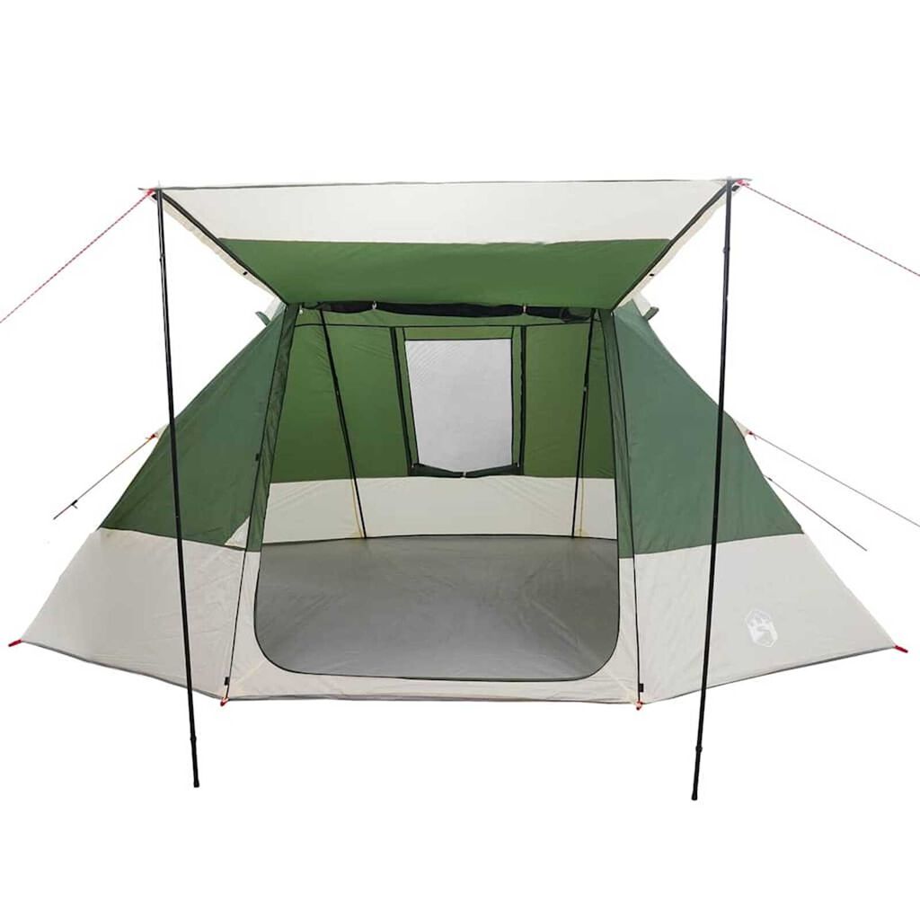 vidaXL Σκηνή Camping Πράσινο 482 x 360 x 227 εκ Πολυεστέρας