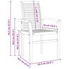 vidaXL Στεγαζόμενος καναπές κήπου Καφέ 62.5 x 54.5 x 95.5 εκ.