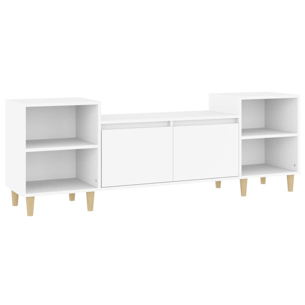 vidaXL Έπιπλο Τηλεόρασης Λευκό 160 x 35 x 55 εκ. Επεξεργασμένο Ξύλο