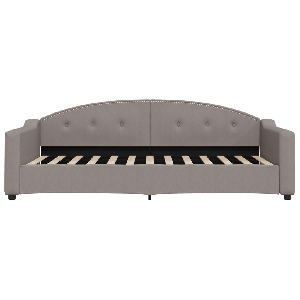 vidaXL Καναπές Κρεβάτι Taupe 90 x 200 εκ. Υφασμάτινος