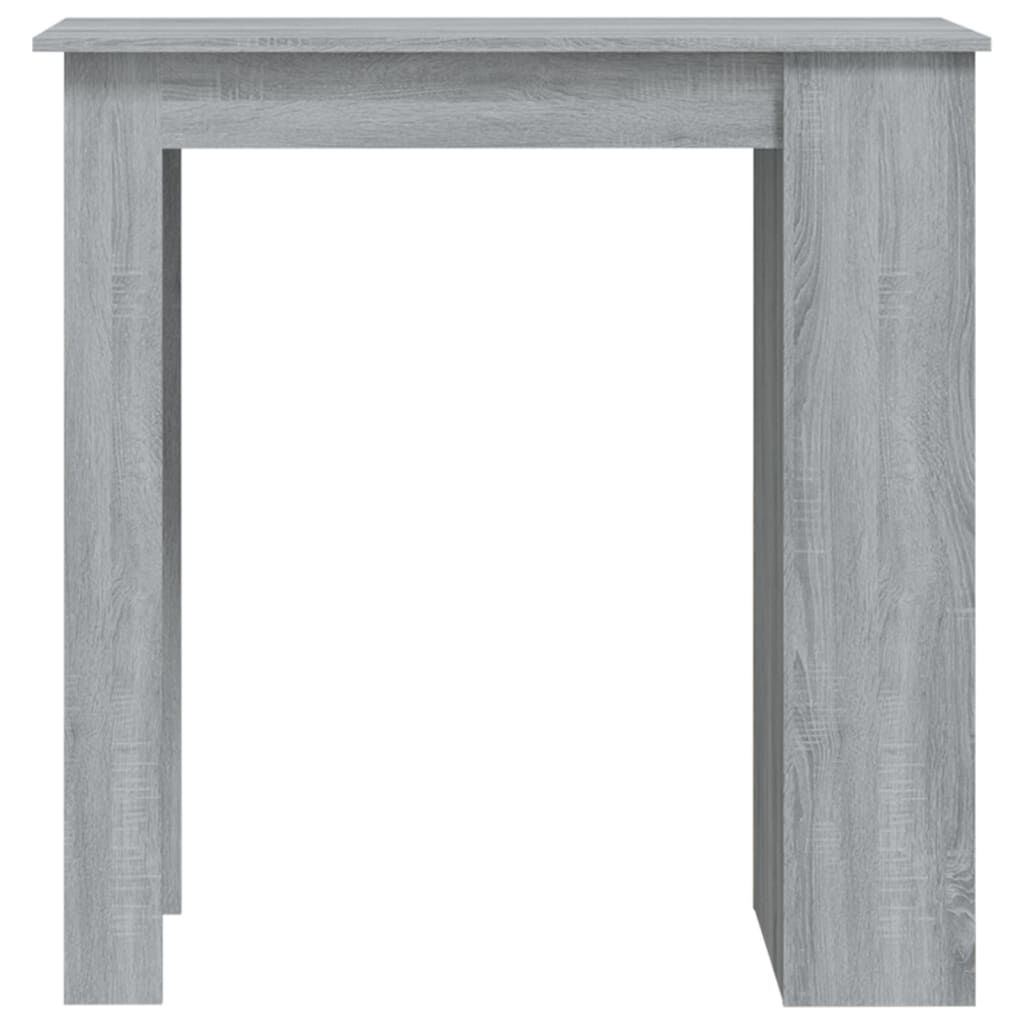 vidaXL Τραπέζι Μπαρ με Ράφια Sonoma Δρυς 102x50x103,5εκ. Επεξεργ. Ξύλο