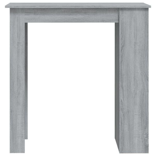 vidaXL Τραπέζι Μπαρ με Ράφια Sonoma Δρυς 102x50x103,5εκ. Επεξεργ. Ξύλο