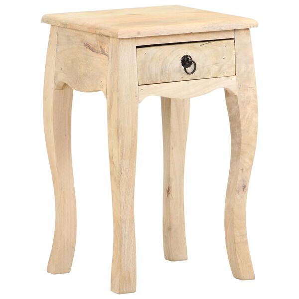 vidaXL Κομοδίνο 28 x 28 x 46 εκ. από Μασίφ Ξύλο Μάνγκο