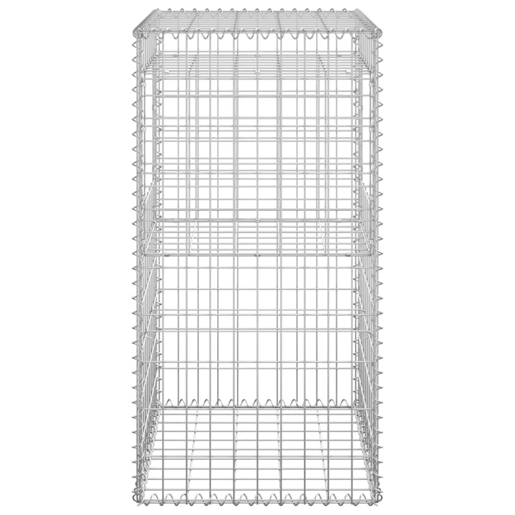 vidaXL Συρματοκιβώτιο Στύλος 50 x 50 x 100 εκ. Σιδερένιο