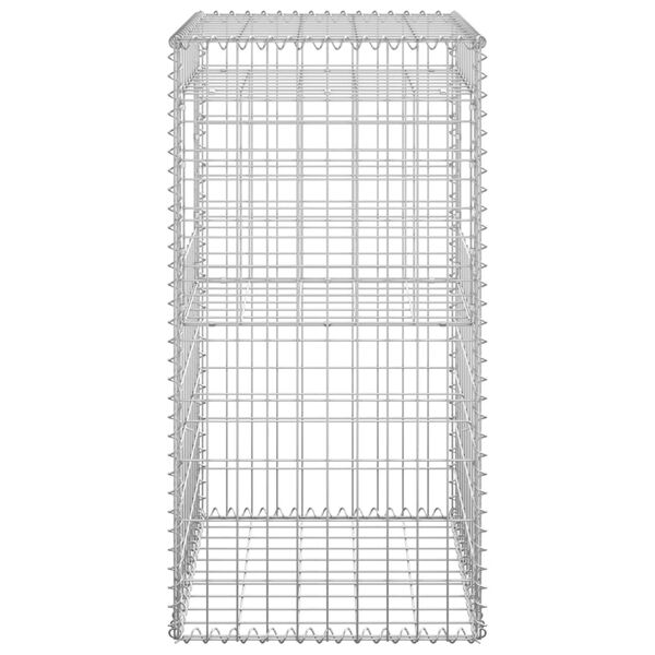 vidaXL Συρματοκιβώτιο Στύλος 50 x 50 x 100 εκ. Σιδερένιο
